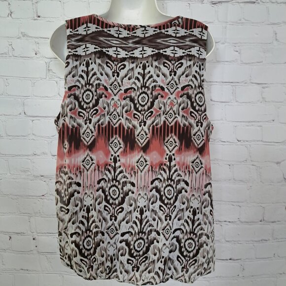 Dressbarn Lace Crochet Front Boho Tank Top Size XL - Picture 3 of 10